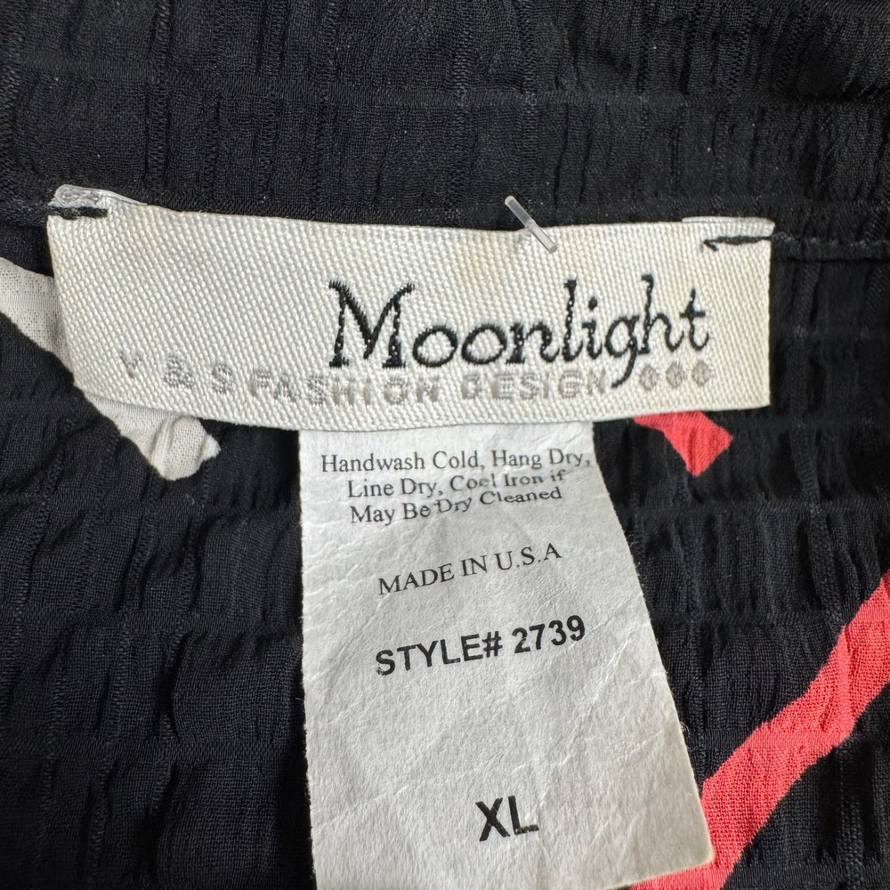 Vtg 90s Moonlight Jacket Womens XL Multicolor Geometric Art To Wear Made in USA - Picture 3 of 10